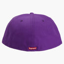 Supreme Hebrew New era 59fifty Fitted Cap Purple