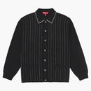 Supreme Herringbone Cardigan Black