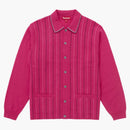 Supreme Herringbone Cardigan Pink