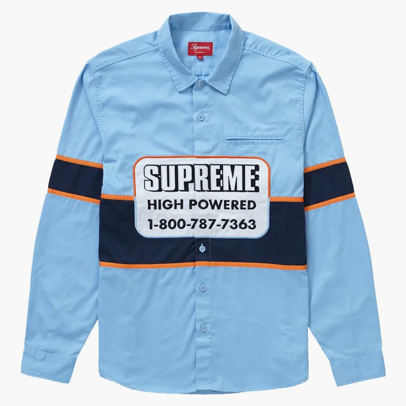 Supreme High Powered Work Shirt Light Blue