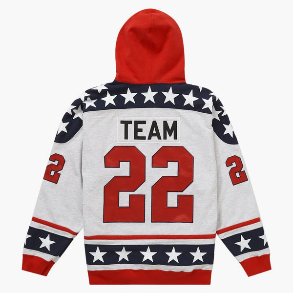 Supreme Hockey Hooded Sweatshirt (fw22) Ash Grey