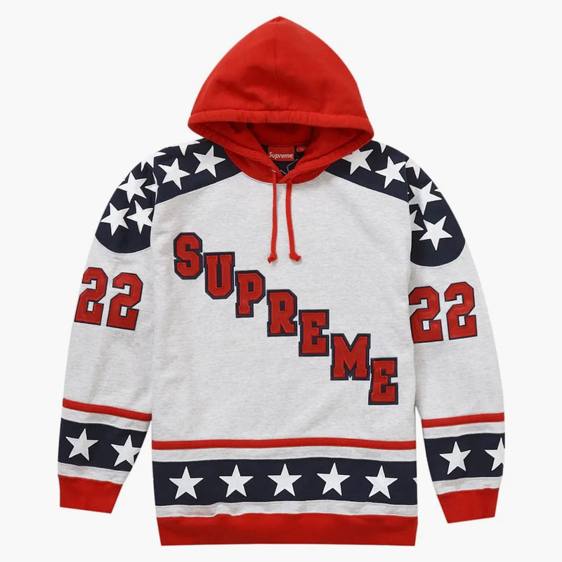 Supreme Hockey Hooded Sweatshirt (FW22) Ash Grey