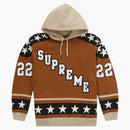 Suprema de sudadera con capucha de hockey (FW22) Brown