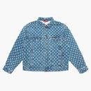 Supreme Hole Punch Denim Trucker Jacket Blue