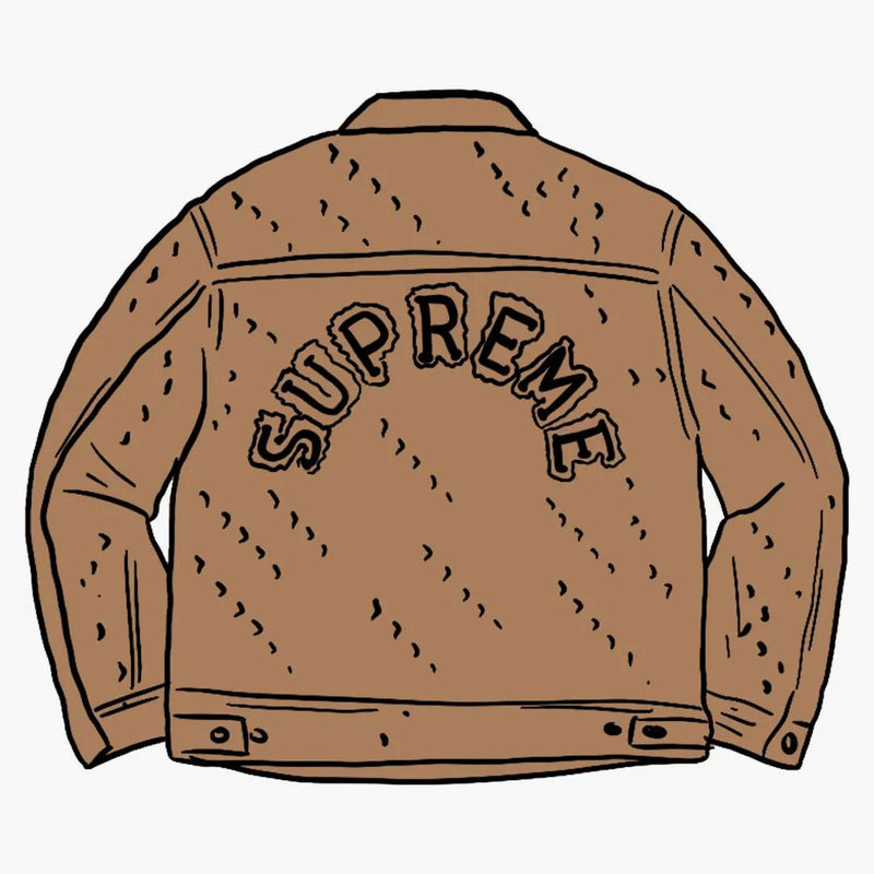 Nejvyšší díra Punch Denim Trucker Bunda Brown