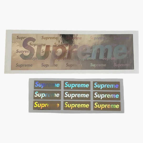 Supreme Holographic Foil Box Logo Sticker Set