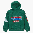 Supreme Honda Fox Racing Puffy Zip Up Jacket Dark Green
