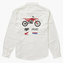 Supreme Honda Fox Racing Work Shirt OffWhite