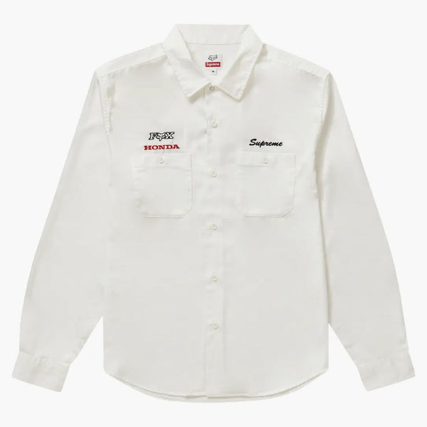 Supreme Honda Fox Racing Work Shirt OffWhite