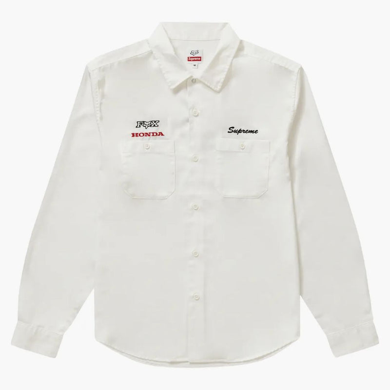 Supreme Honda Fox Racing Work Shirt OffWhite