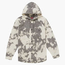 Supreme Hooded Denim Shirt Bleached