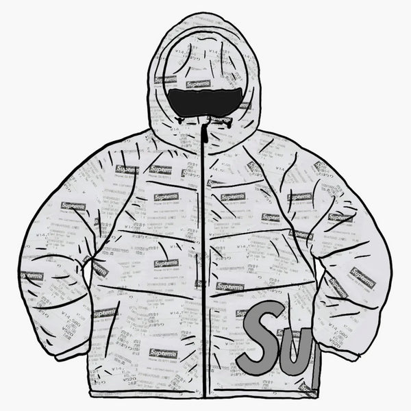 Supreme Hooded Down Down Jacket Recepts