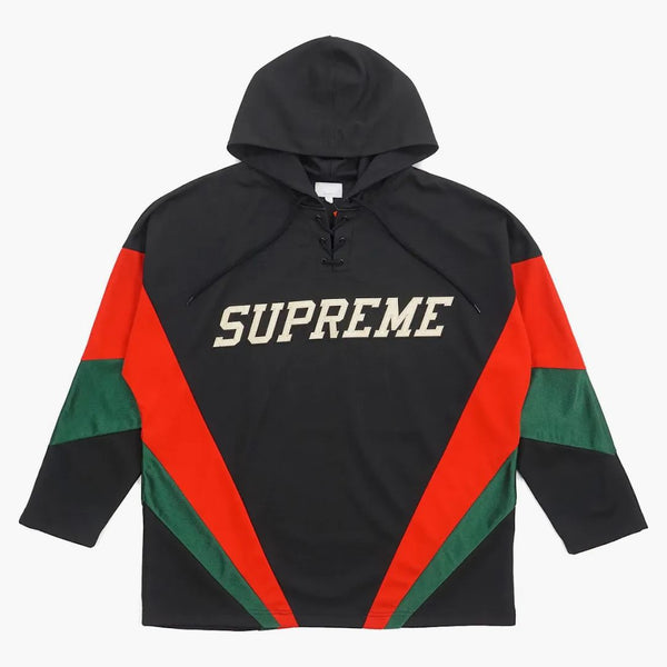 Supreme Hooded Hockey Jersey Black