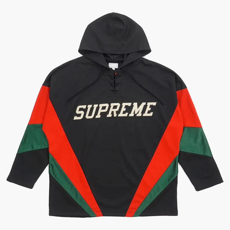 Supreme Hooded Hockey Jersey Black