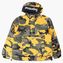 Supreme Hooded Logo Half Zip Pullover Yellow Camo
