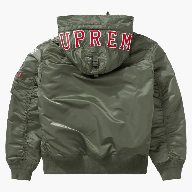 Supreme Hooded Ma-1 Olive