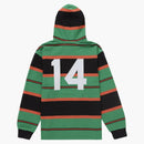 Rugby supremo con cappuccio verde