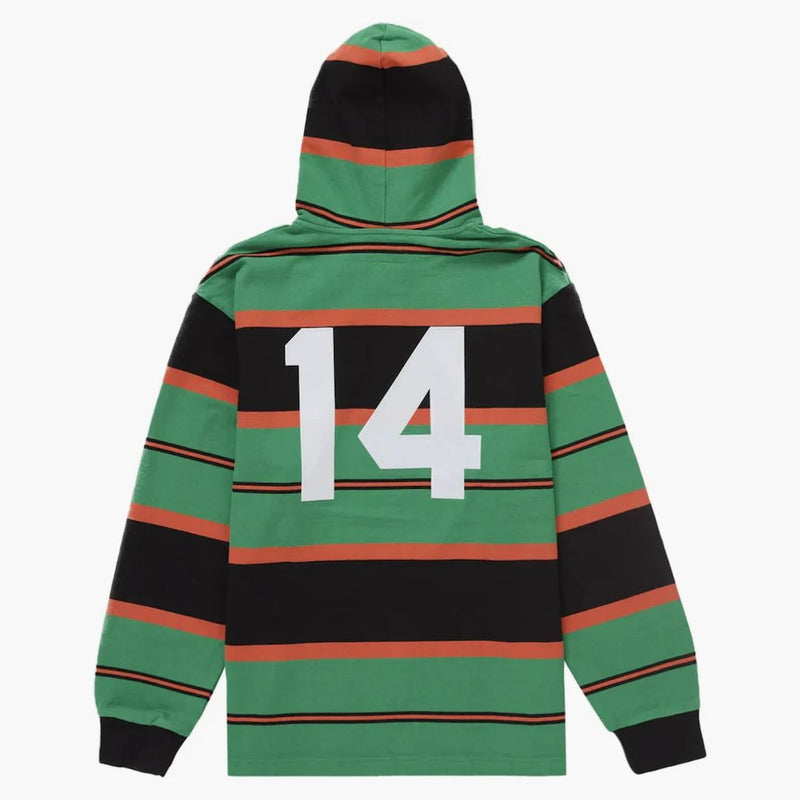 Supreme Hooded Rugby Green