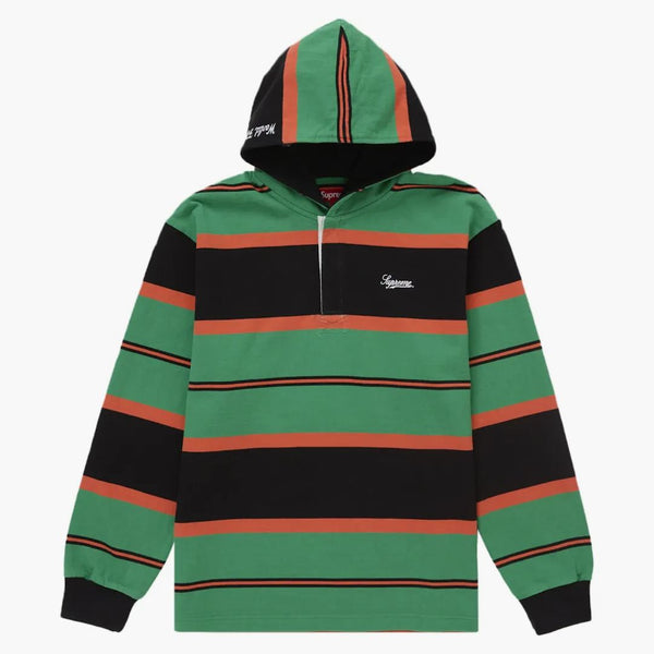Supreme Hooded Rugby Green