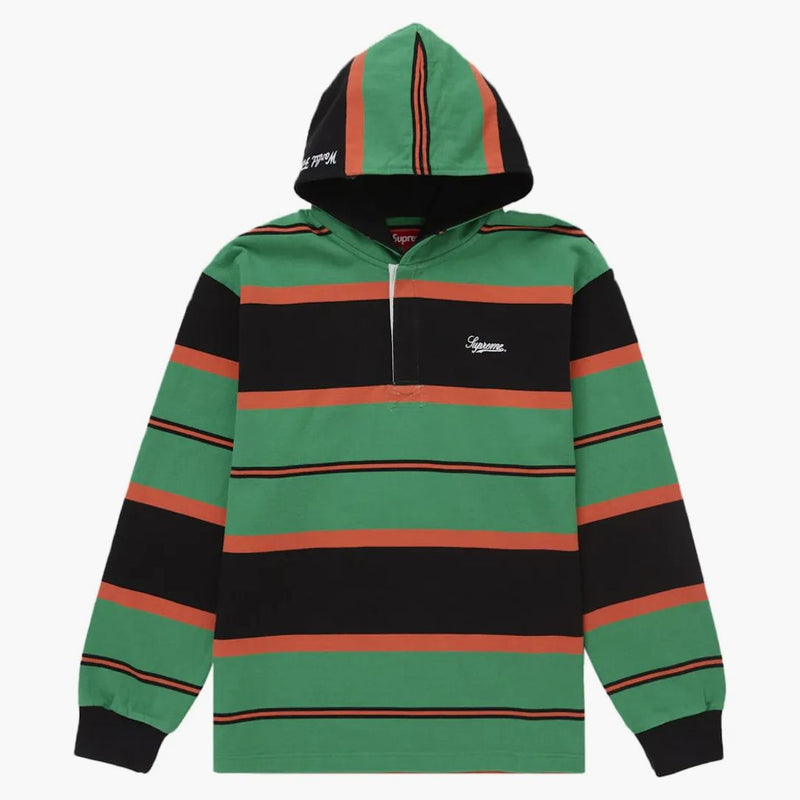 Supreme Hooded Rugby Green