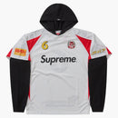 Supreme Hooded Soccer Jersey White