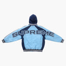 Supreme Hooded Stadium Jacket Blue