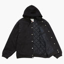 Nejvyšší kapuce až do Varsity bunda černá