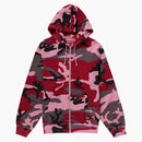 Supreme Hooded Zip Up Thermal Pink Camo