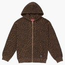Supreme Hooded Zip Up Thermal (ss25) Leopard