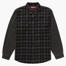 Camisa de franela a cuadros Supreme Houndshooth Negro