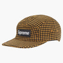 Supreme Houndstooth Wool Camp Cap Yellow