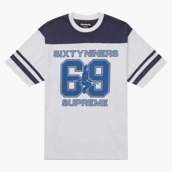 Glamor isterico supremo 69 top da calcio bianco