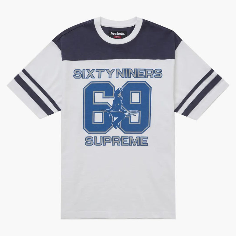 Glamor isterico supremo 69 top da calcio bianco