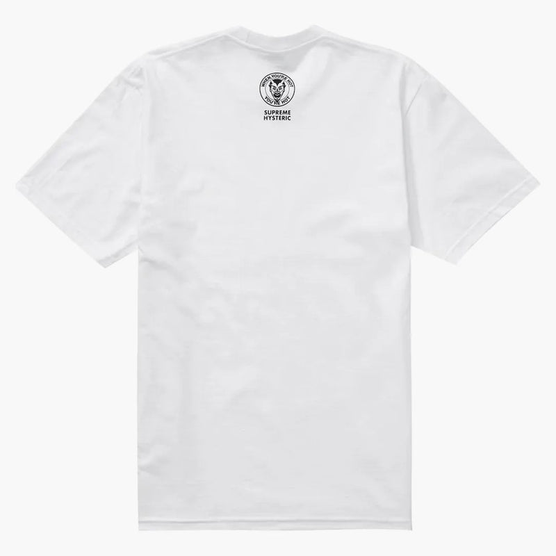 Nejvyšší hysterická kouzelná kurva tee bílá