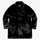 Supreme hysteric glamor fuck you faux for coat black