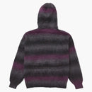 Supreme Hysteric Glamor Mohair Zip Up Hooded Sweater Black