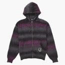 Supreme Hysteric Glamor Mohair Zip Up Hooded Sweater Black