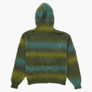 Nejvyšší hysterické kouzlo Mohair Zip Up Hooded Svetr Olive