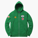 Supreme Hysteric Glamour Patches Zip Up Sweatshirt Green