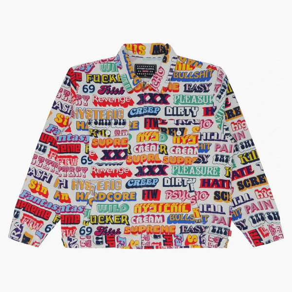 Supreme Hysteric Glamor Text Work Jacket White