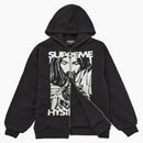 Supreme Hysteric Hysteric Glamour Termal Termal Swits Up Capucha Sweinshirt Negro