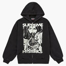 Supreme Hysteric Hysteric Glamour Termal Termal Swits Up Capucha Sweinshirt Negro