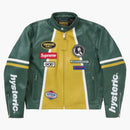 Supreme Hysteric Glamour Vanson Leather Jacket Green