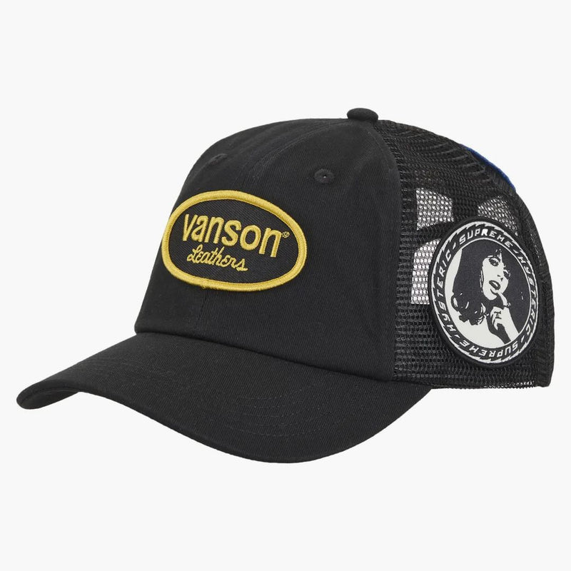 Supreme Hysteric Glamor Vanson Leather Mesh Back 6-Panel Black