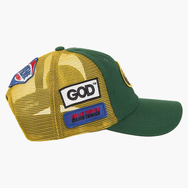 Supreme Hysteric Glamour Vanson Leather Mesh Back 6-Panel Green