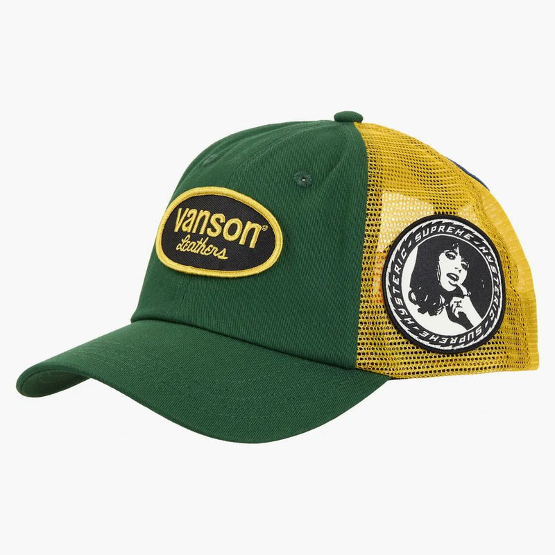 Supreme Hysteric Glamour Vanson Leather Mesh Back 6-Panel Green