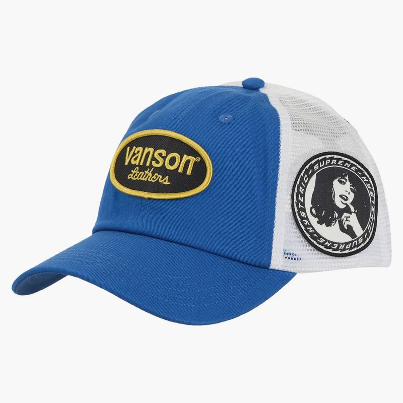 Supreme Hysteric Glamour Vanson Leather Mesh Back 6-panel Blue