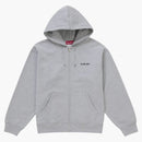 Supreme Idgaf Zip Up Hooded Sweatshirt Heather Grey