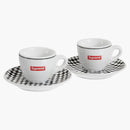 Supreme IPA Porcellane Aosta Espresso Set (Set of 2) Black