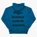 Supreme Illegal Business Hooded Sweatshirt Dark Aqua